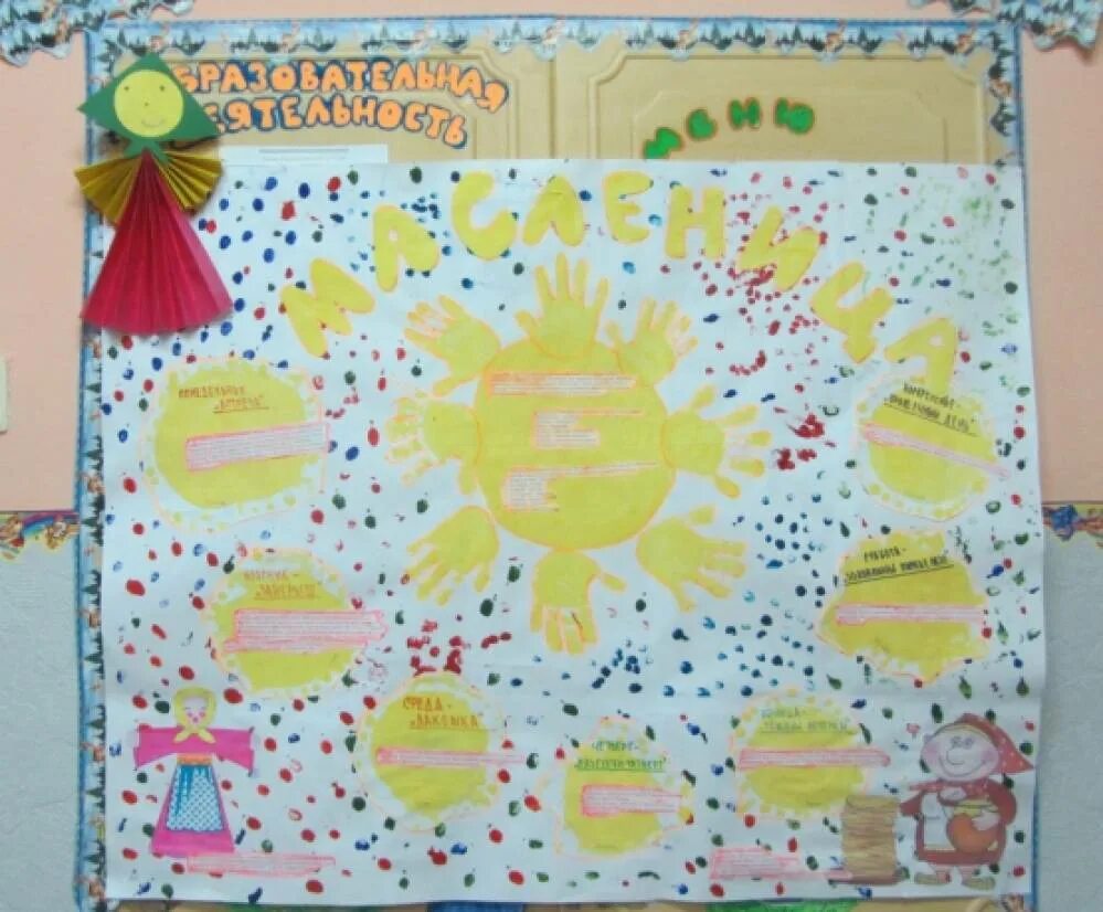 Стенгазета Масленица в детском саду. Плакат на Масленицу своими руками. Фотогазета на Масленицу в детском саду.