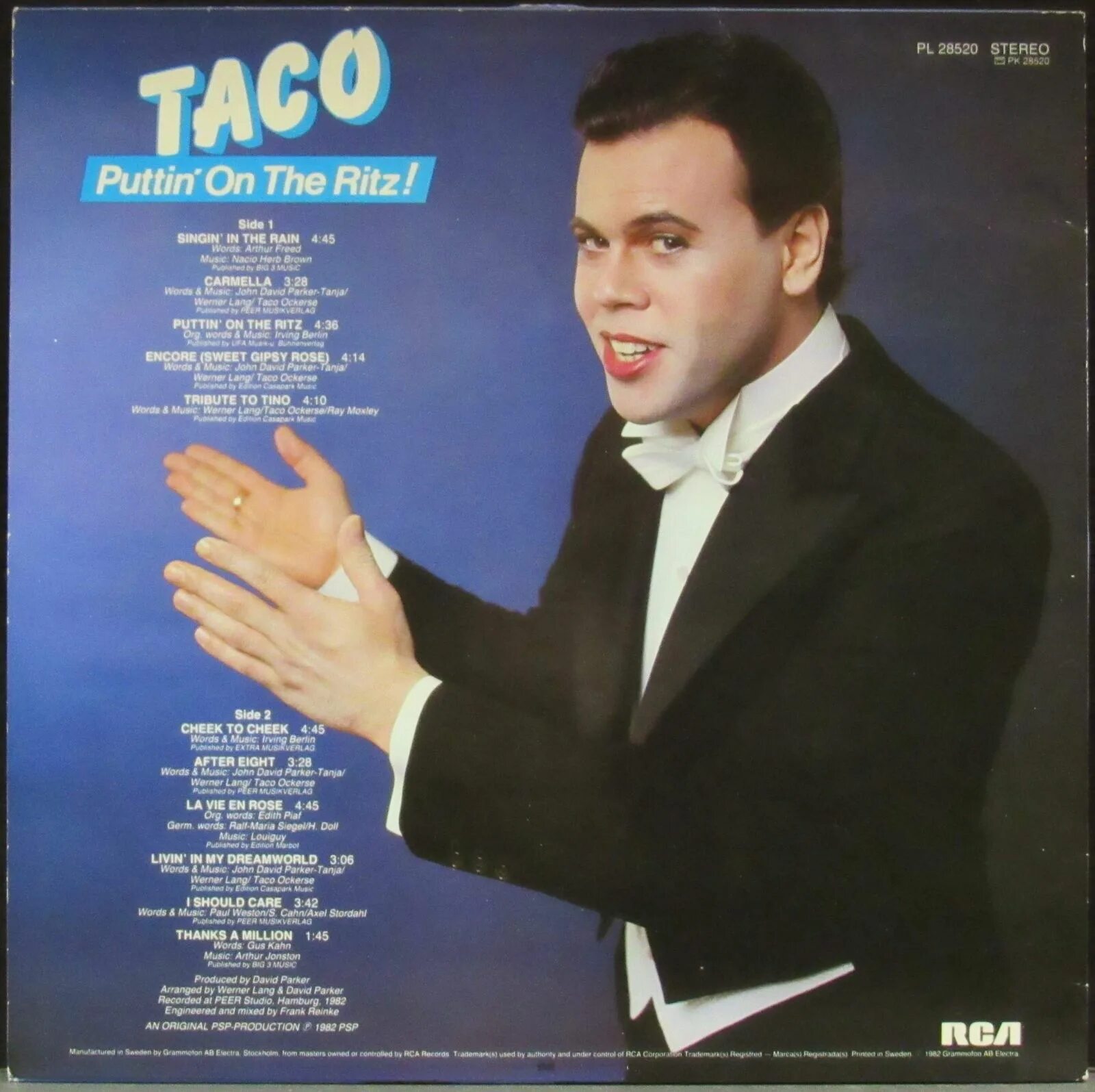 Puttin on the Ritz 1983. Puttin' on the Ritz тако Окерси. Puttin' on the Ritz Taco альбом. Taco Puttin' on the Ritz обложка. Окерси тако puttin