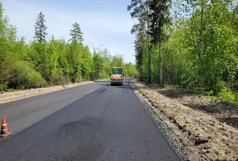 В деревне построили дорогу