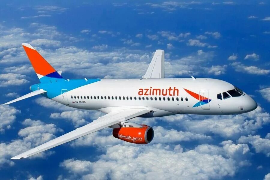 Какие самолеты в мае. Azimuth Airlines самолеты. Авиакомпания Азимут Суперджет. Самолёт Азимут а4. Азимут Аирлинес самалоты.