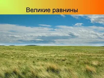 Плоская равнина часто называют низменностью