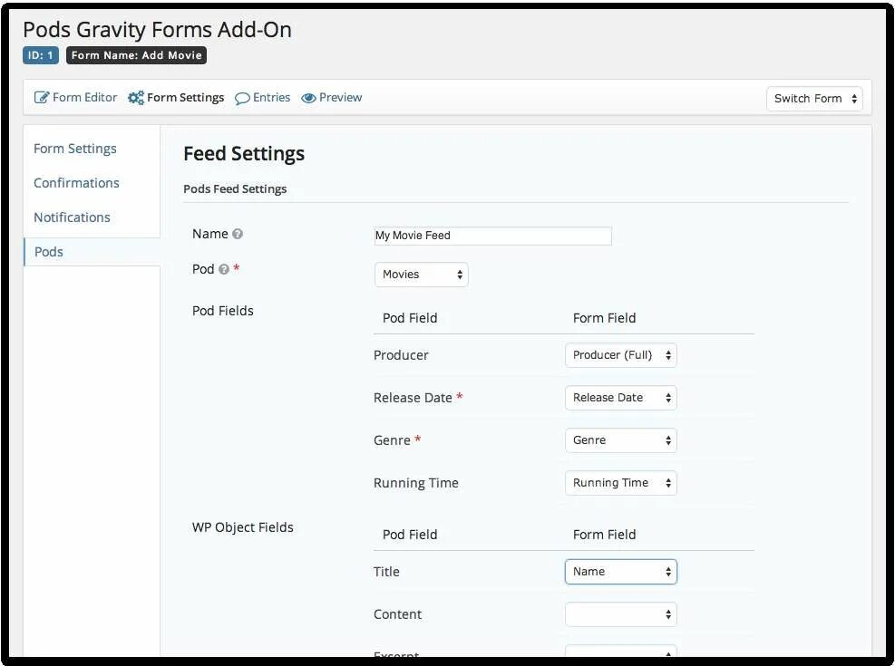 Add form. Account form add/change.