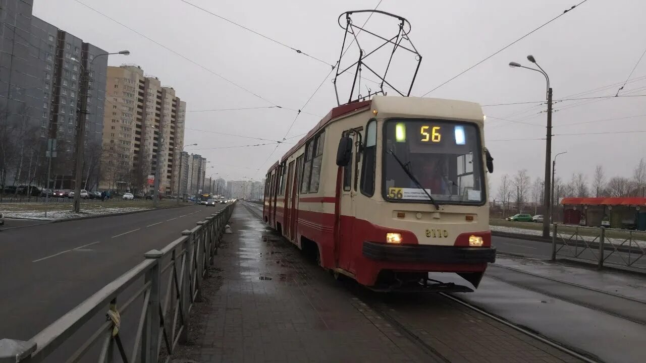 ЛВС-97 трамвай. ЛВС-97к 8110. Трамвай 56 Санкт-Петербург. Лвс56 трамвай.