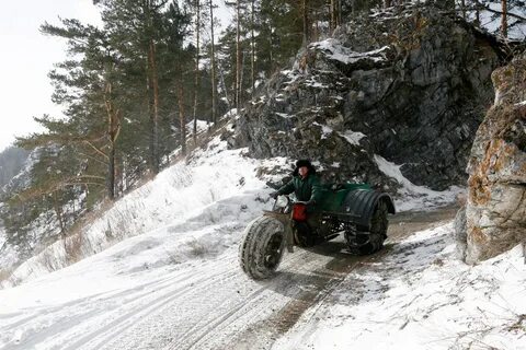 Зима в тайге вездеходы