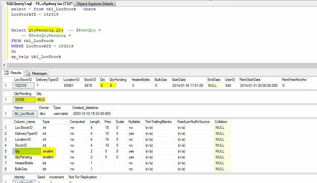 Mysql колонки таблицы
