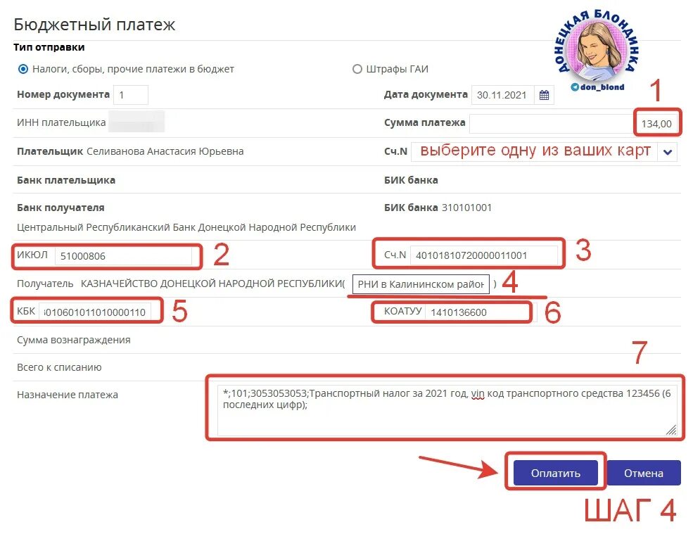 Оплатить налог по коду. Бюджетные платежи это. Транспортный налог ДНР. Распоряжение на оплату транспортного налога ДНР. ДНР налоги.
