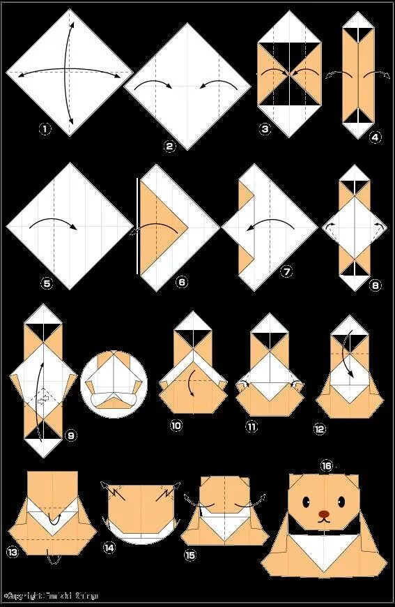 Хомячок из бумаги. Оригами схемы. Оригами хомяк. Оригами из бумаги схемы. Оригами медведь схема.