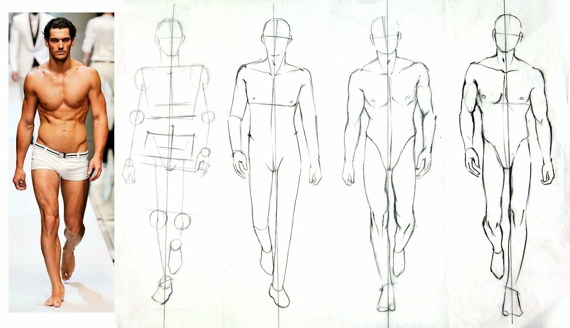 How to draw man