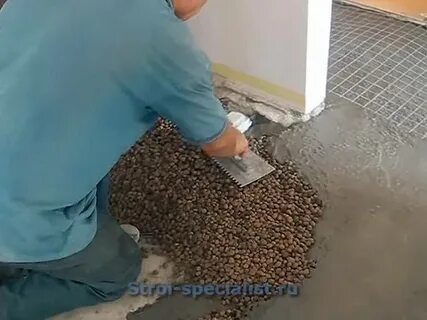 Заливаем керамзит