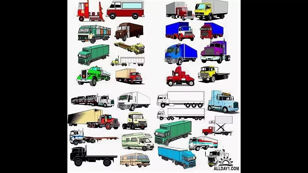Названия грузовых автомобилей. Типы грузовых автомобилей. Грузовой транспорт виды для детей. Специальные машины. Детям о транспорте.