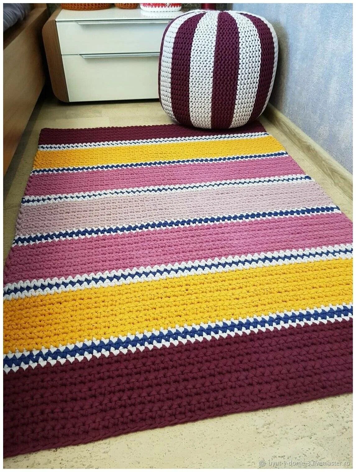 Вязаная дорожка на пол. Дорожки из пряжи крючком. Дорожки из пряжи крючком. Домотканые дорожки. Коврик половик дорожка.