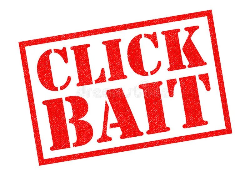 Click stamp. Click bait