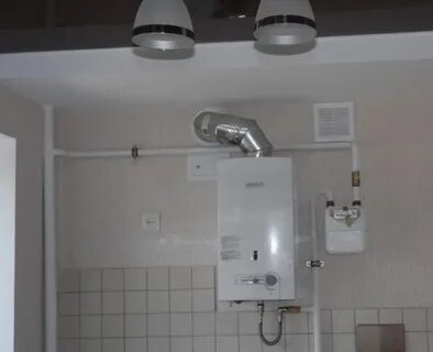 Установка газовых колонок на кухне