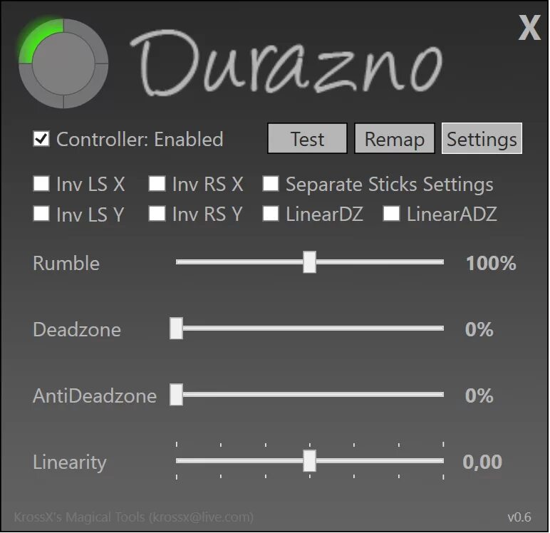 Программа для настройки vibrance. Controller 4-3 Linear small Deadzone. Stick Deadzone. Realmi Stick настройка. Testing enabled