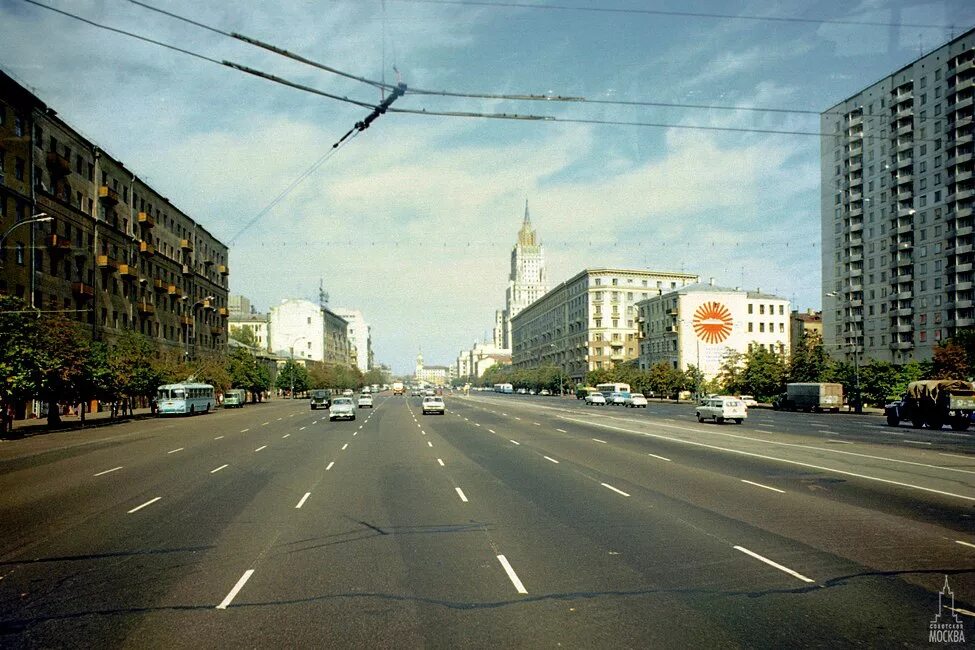 100 города советского. Смоленский бульвар Москва 1957. Советская Москва 60-х. Москва в 1960-е. Москва 60е.