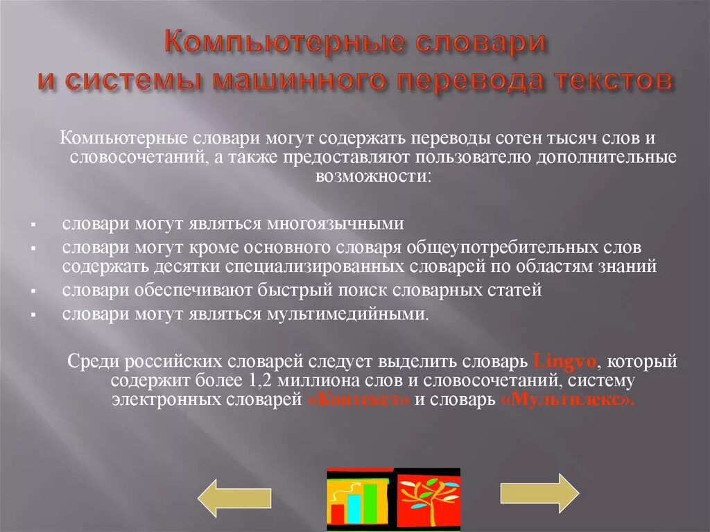 Бумажные словари в отличие от компьютерных обеспечивают