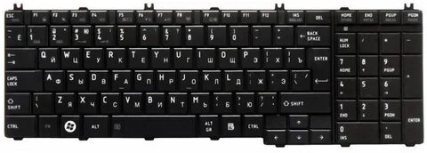Клавиатура для ноутбука Toshiba Satellite C650 C660 L650 L670 L750 L750D L755 L7