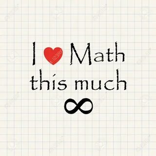 I love Math - mathematical funny inscription template - 68287029. 