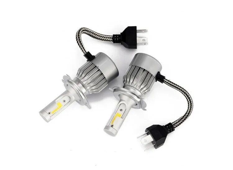 Линзованные лампы h1 светодиодные. Лед лампы c6 h4. led лампы с6 h4.
