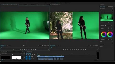 Убрать хромакей в premiere pro