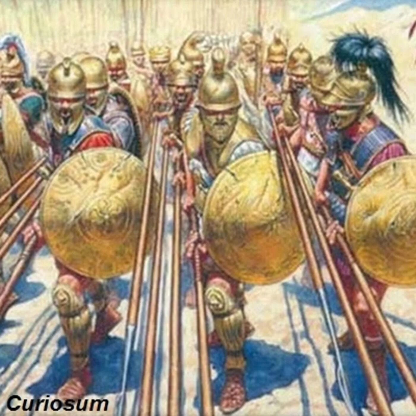 Поход царя македонского против персов. Сарисса.