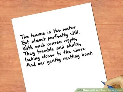 Writing poems