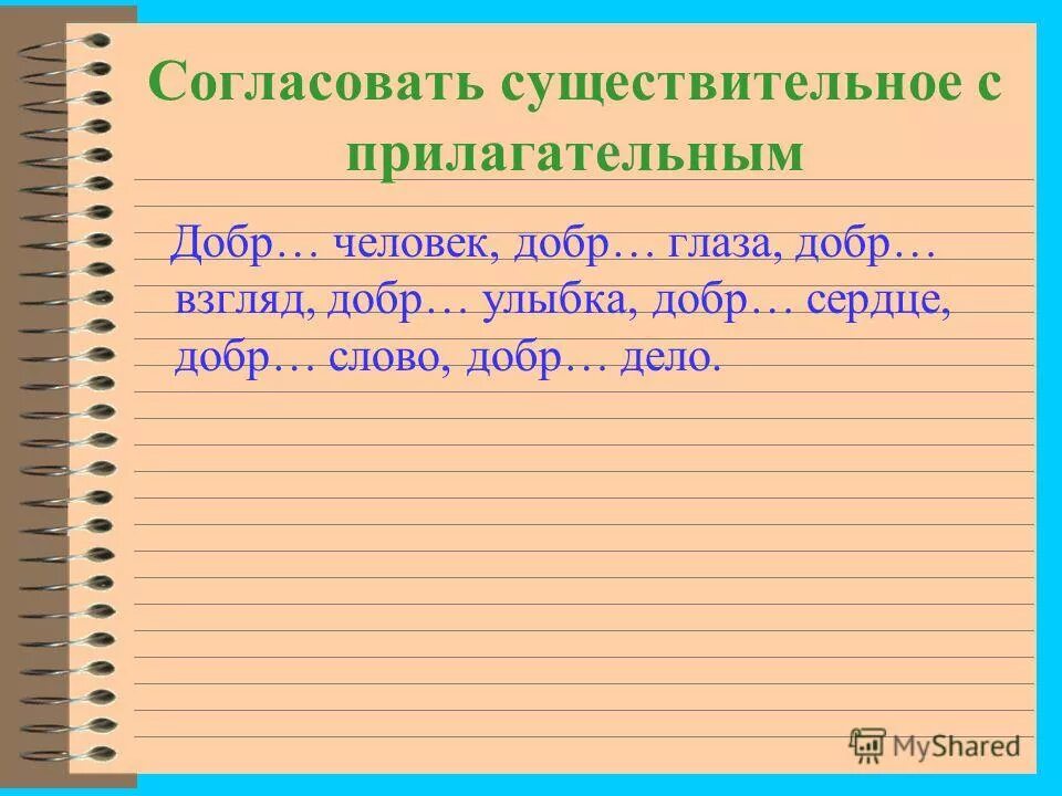 Прилагательное правильно согласовано с существительным