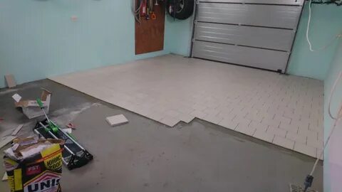 Как укладывать плитку в гараже