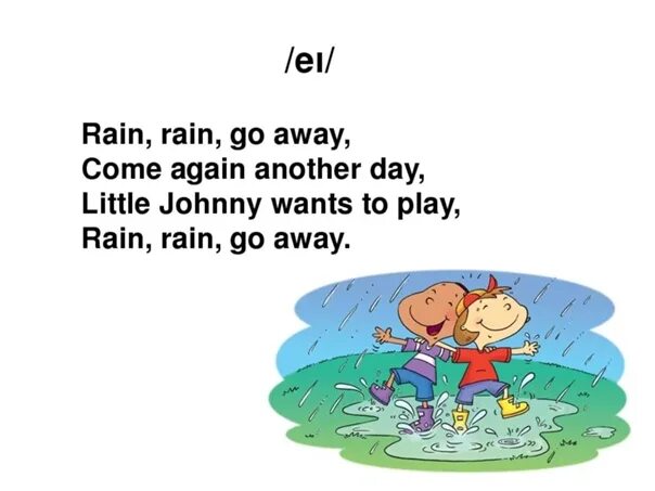 Песни на английском дождь. Rain Rain go away come again another Day. Rain, Rain go away. Стих про погоду на английском. Стихи о погоде на английском языке для детей.