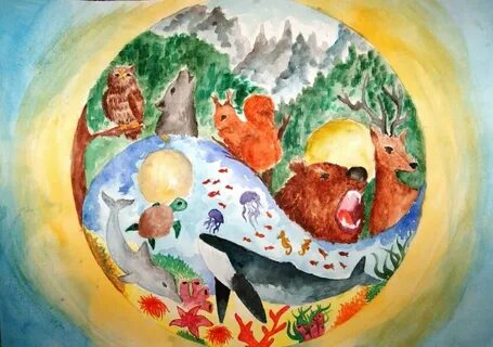 Рисунок земля наш дом