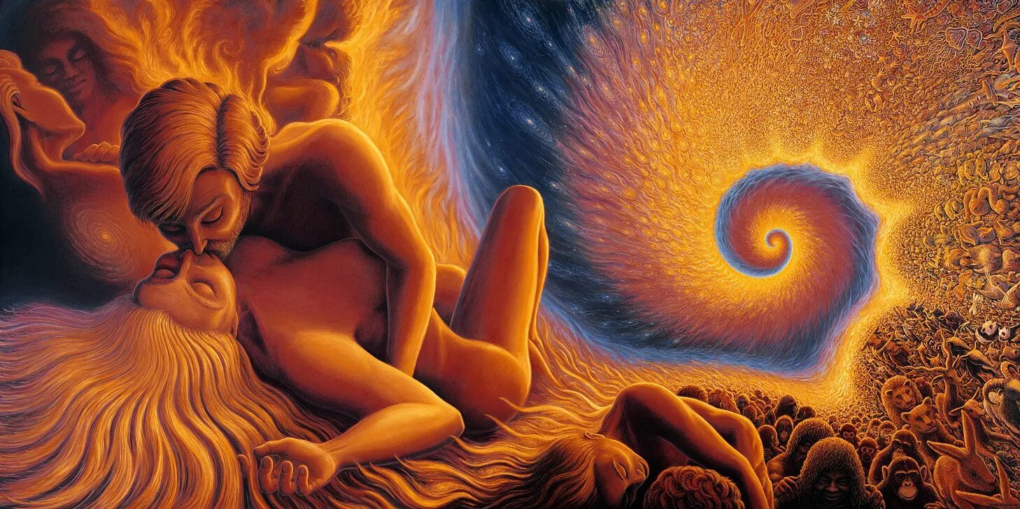 Картина привлекает. Марк Хенсон Mark Henson. Эзотерическая любовь. Божественная живопись. Тантрическая любовь.