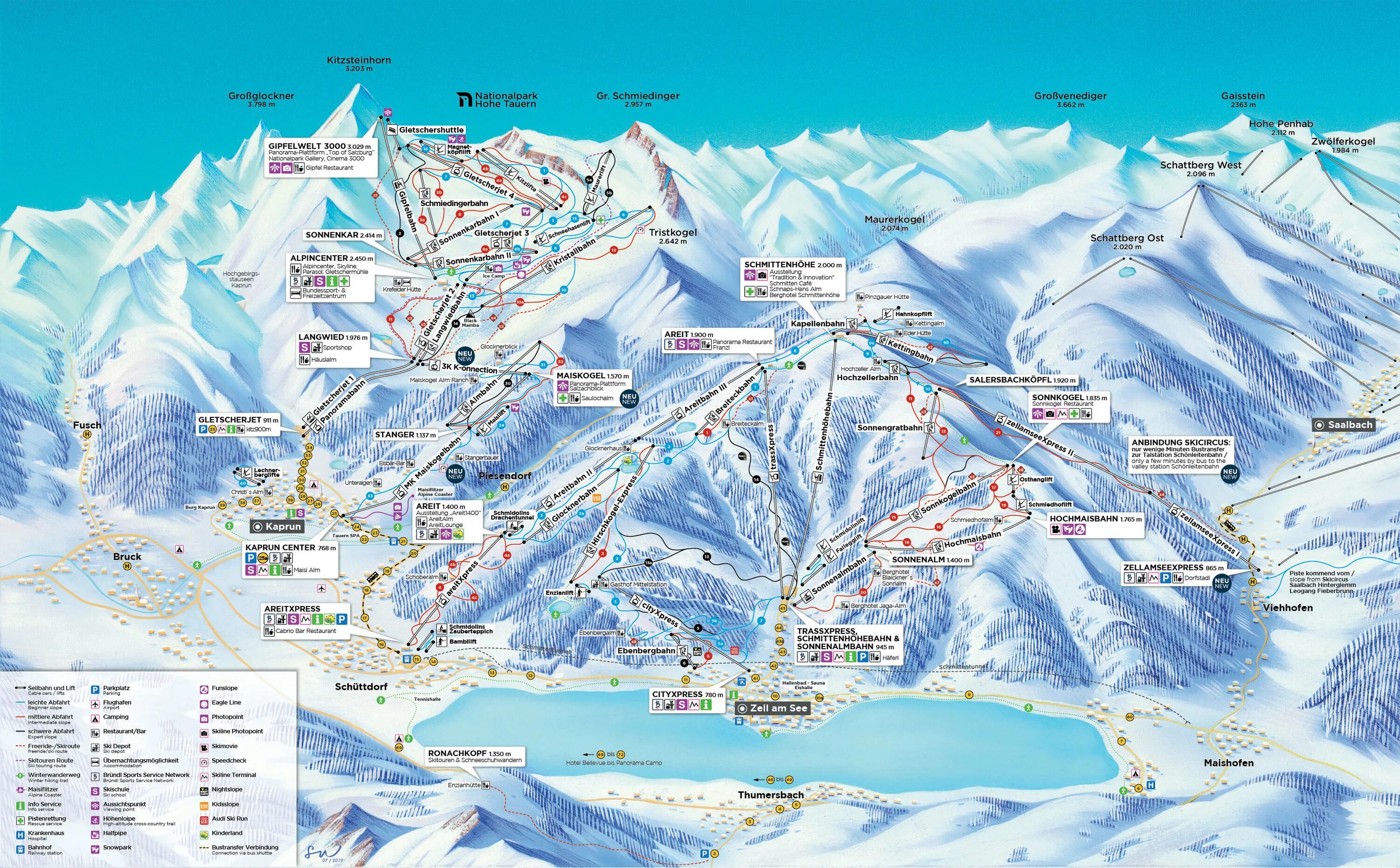 Названия горнолыжных курортов. Заальбах-Хинтерглемм карта трасс. Заальбах схема трасс. Цель-ам-Зее-Капрун. Целль ам Зее.