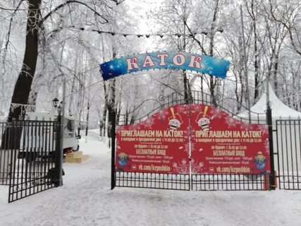 Каток в пушкине в парке