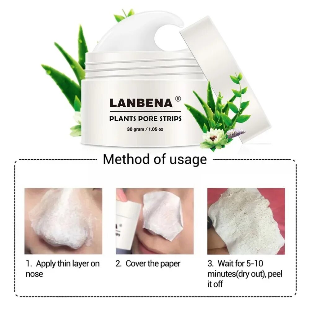 Маска LANBENA. Маска от черных точек LANBENA. Ланбена полоски для носа. Lanbena plants pore strips