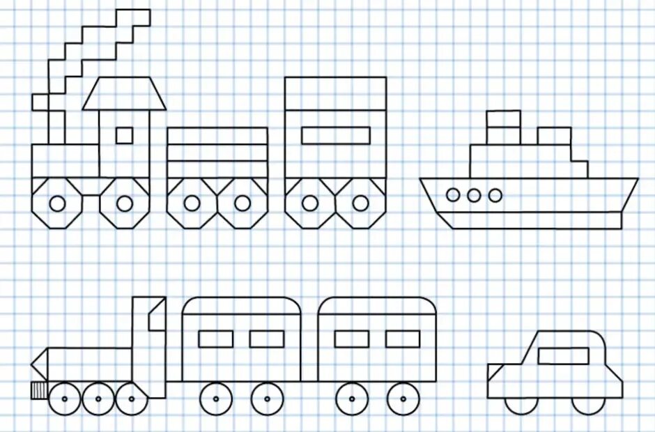 Рисование по клеточкам машины. Рисование по клеточкам транспорт для детей. Машинка по клеточкам для детей. Рисунки по клеточкам автомобили. Машина по клеткам
