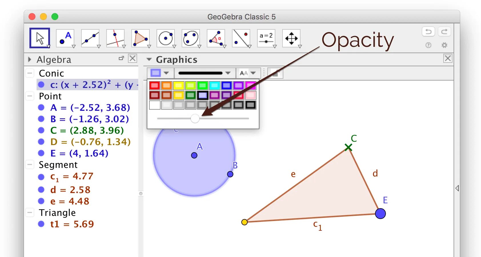 Geogebra classic 5.