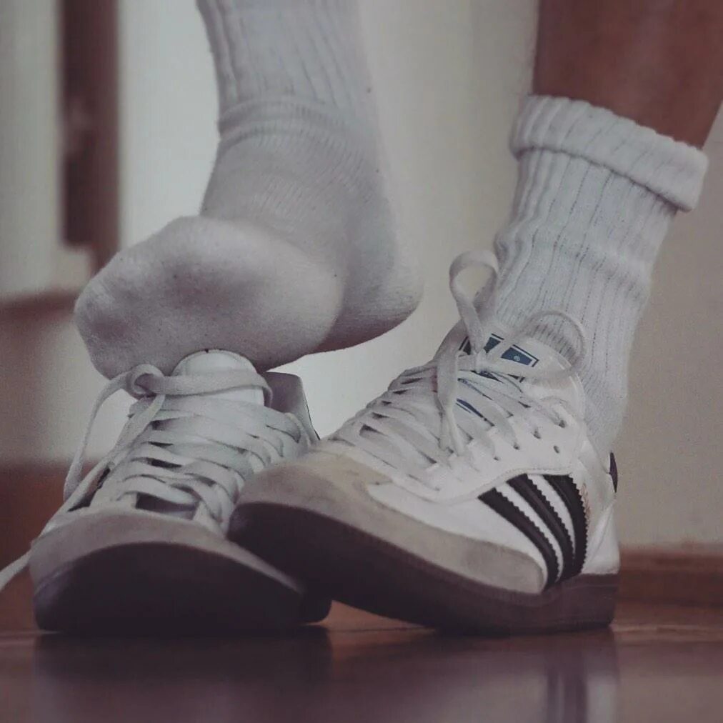 Adidas White Socks on feet. Кроссовки adidas Samba Primeknit. Соксы адидас. Adidas Originals Samba на ноге мужские.