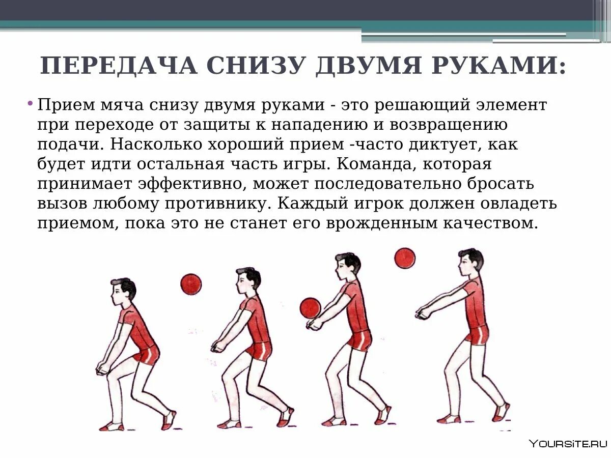 Передача мяча сверху и снизу. Техника выполнения передачи мяча снизу в волейболе. Техника выполнения верхней передачи мяча в волейболе. Техника выполнения верхней и нижней передачи мяча в волейболе. Техника передачи мяча двумя руками снизу в волейболе.