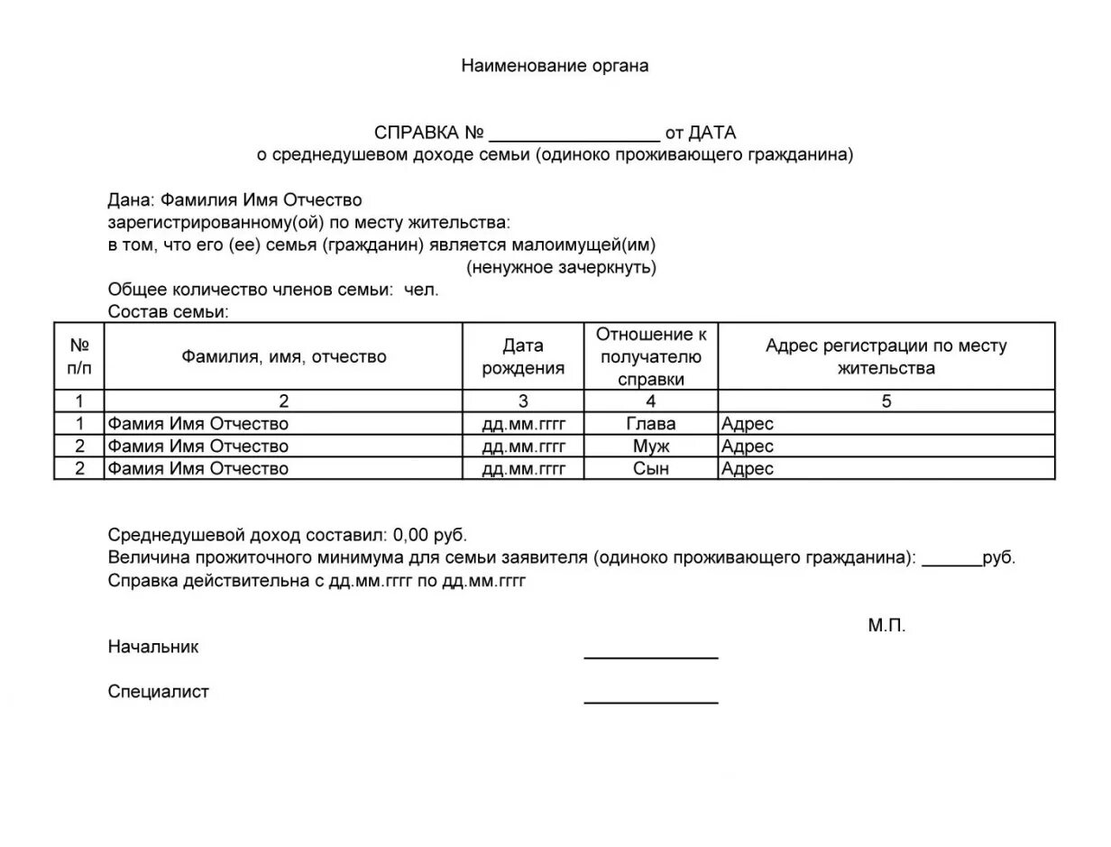 Как подтвердить статус малоимущего. Справка о доходах в соцзащиту для малоимущих. Справка о дохода\ для соцзащиты для малоимущих семей. Справка о малоимущей семье образец. Справка о доходах для получения пособия малоимущим.