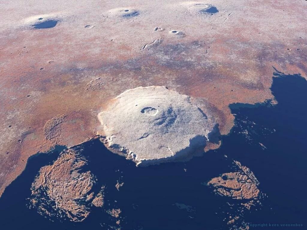 Самый большой вулкан солнечной системы находится. Вулкан гора Олимп на Марсе. Гора Олимп на Марсе высота. Вулкан Olympus Mons. Потухший вулкан Олимп на Марсе.