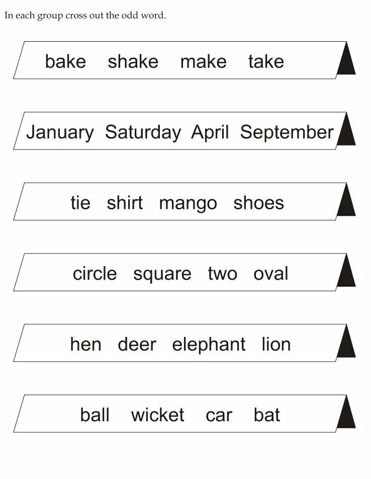 Cross out the word that. Cross the odd word out. odd word out. find the odd word worksheets. find the odd word for kids.