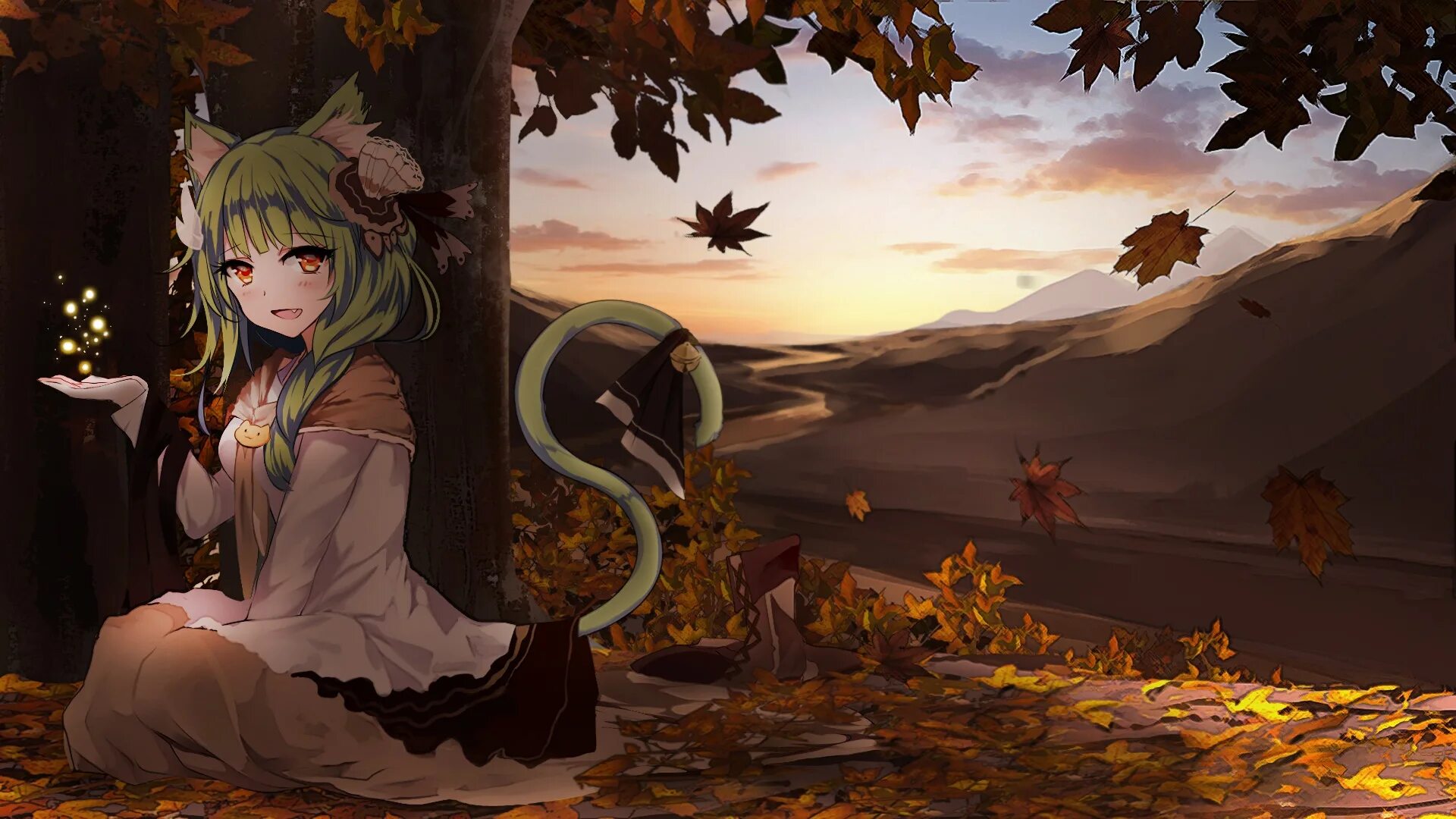 Fall tail. Fall tail
