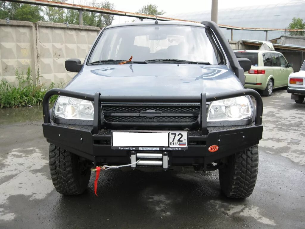 Лебедка в штатный бампер Нивы - Lada 4x4 3D, 1,7 л, 2008 года тюнинг DRIVE2