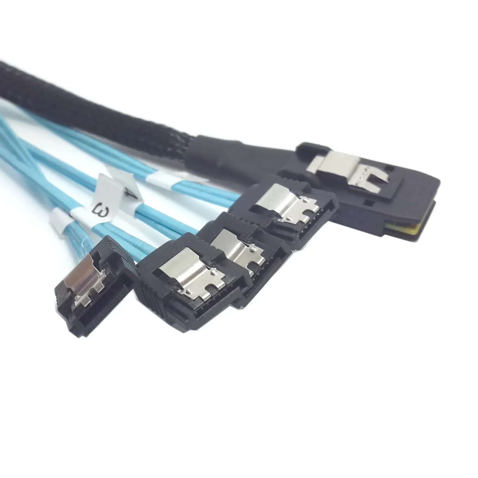 Sas 4 sata. Sff-8087-&gt;4xsff-8482 adaptec ack-i-msasx4-sas4x1-fo-1m 2232000-r. raid cable.
