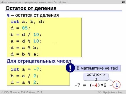 Остаток от деления 100 на 43