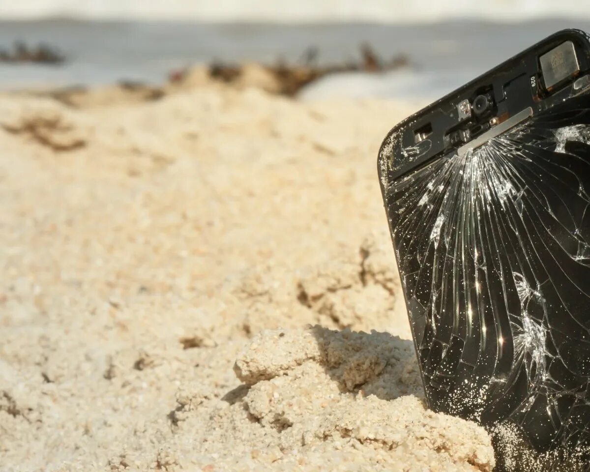 Фото разбивать телефон. Разбитый смартфон. Смартфон в песке. Разбитый айфон. Сломанный смартфон.