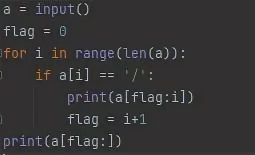 For i in range 1 len a. For i in range 1 len a