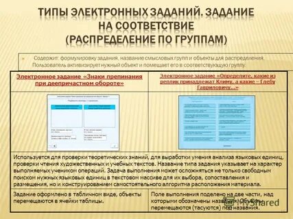 Задания в электронном виде