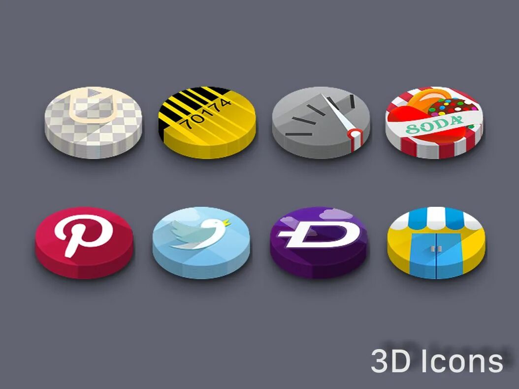 Icon pack 4pda. Объемные значки. Объемные иконки для андроид. Крутые иконки для андроид. Иконки для приложений 3d.