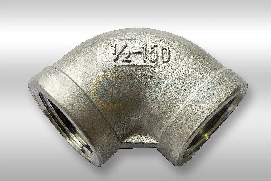 отвод 2 внутренняя резьба. с крепл. угольник чуг ду25 (1") м/м fittex. колено 90° оцинк. отвод 2 внутренняя резьба.